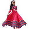 Children's Fuchsia Mexican Folk Dance Dress - Day of the Dead Costume
