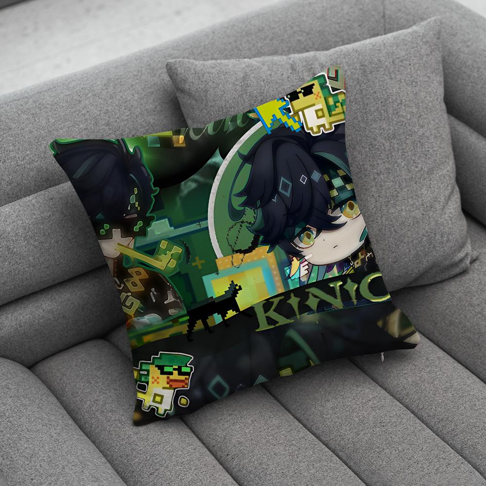 GGenshin Impact Kinich Pillow Case Soft Cushion Cases for Farmhouse Sofa Decor Home Decorations and Protector