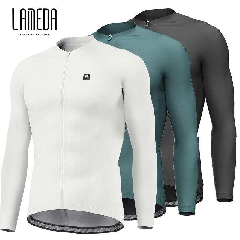 Cycling Jersey Long Sleeve Top Only LAMEDA New Spring and Summer Cycling Clothes Long Sleeve Jacket Men Spring and Summer Mountain