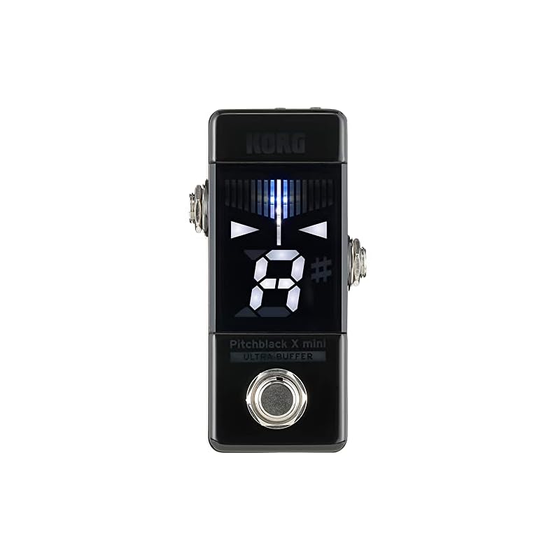 KORG Pitchblack X mini Guitar/Bass Pedal Tuner: Compact, Space-Saving, High-Precision ±0.1 Cent Ultra Buffer with Strobe Tuning Function (PB-X-MINI)