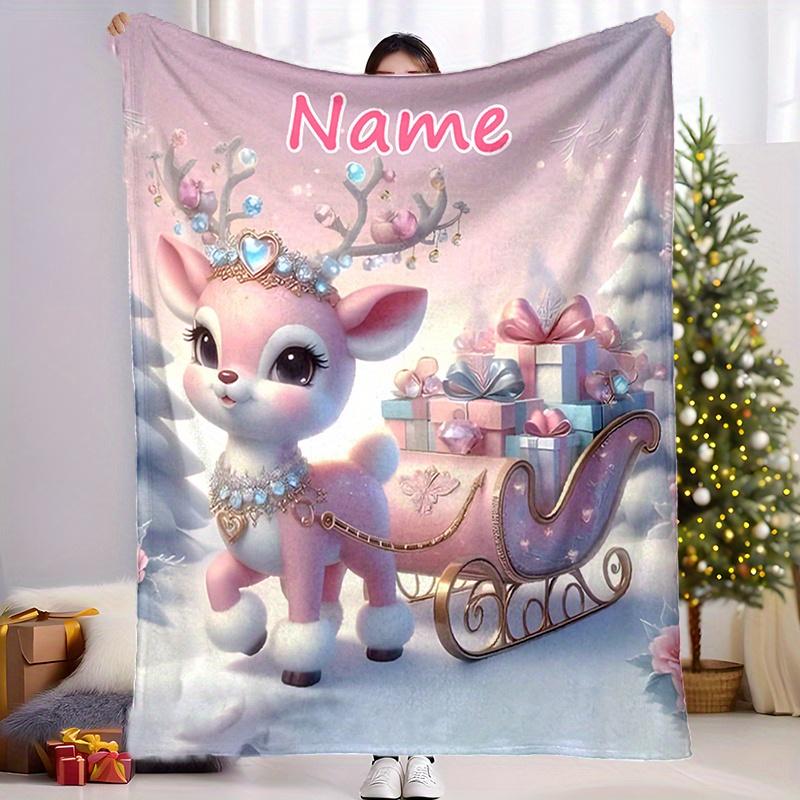 Cute Dog Paw Print Throw Blanket 2D Flat Printing Flannel Blanket Soft Warm Bed Blankets for Sofa Couch Bedding Living Room Home