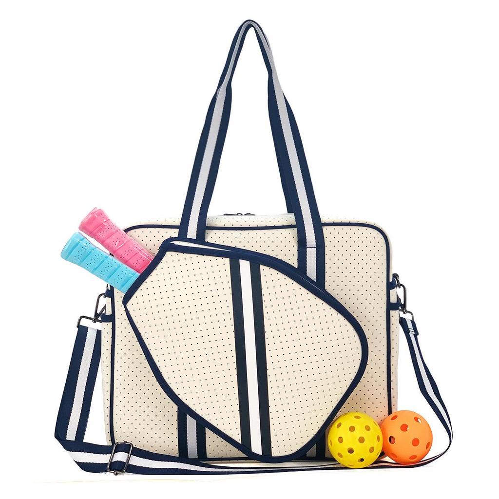 2025 Portable Sports Bag for Badminton, Tennis & Pickleball - Fits 2 Rackets, Handheld, Large-Capacity, Down Cotton