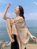 New Cotton Linen Elegant Solid Women Silk Scarf Beach Wrap Shawl Lady Musulman Femme Hijab Bandana Mujer Vacation Scarve Pareo
