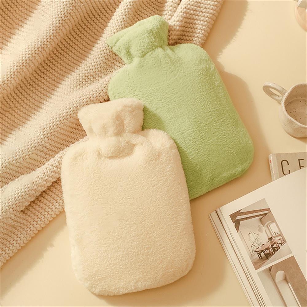 1000ml/2000ml Soft Hand warmers Hot-water Bag with Plush Cover Hot-water Bottle Protecter Hand Portable Winter Warming Products