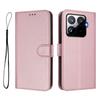 For Xiaomi 15T Pro Wallet Case RFID Blocking Calf Texture Leather Stand Phone Cover with Strap