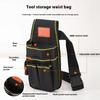 MultiFunctional Electrician Tool Belt Adjustable Waist Bag Heavy Duty Polyester Fabric With Multiple Utility Pockets