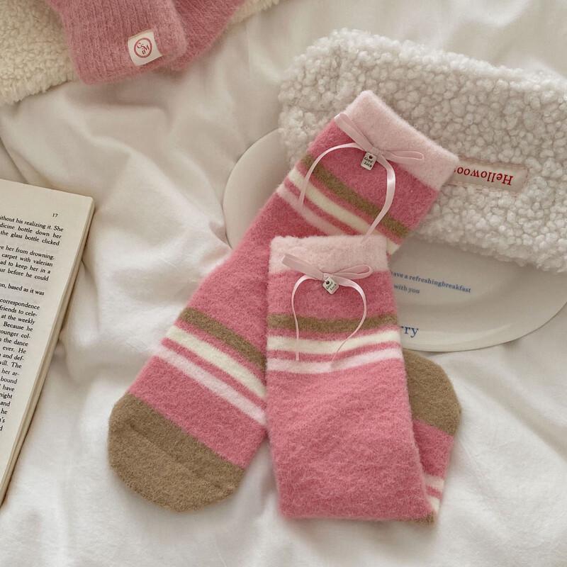 Women s Warm Fleece Postpartum Mid-Calf Socks