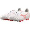 Mizuno Pro III Pro AG Kunstrasen Stoßdämpfend Rutschfest Fußballschuhe Herren Fußballschuhe Weiß Rot P1GA208464
