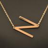 Kvinne 26 engelske bokstaver Ornament Ripple Chain Personlig brevkjede