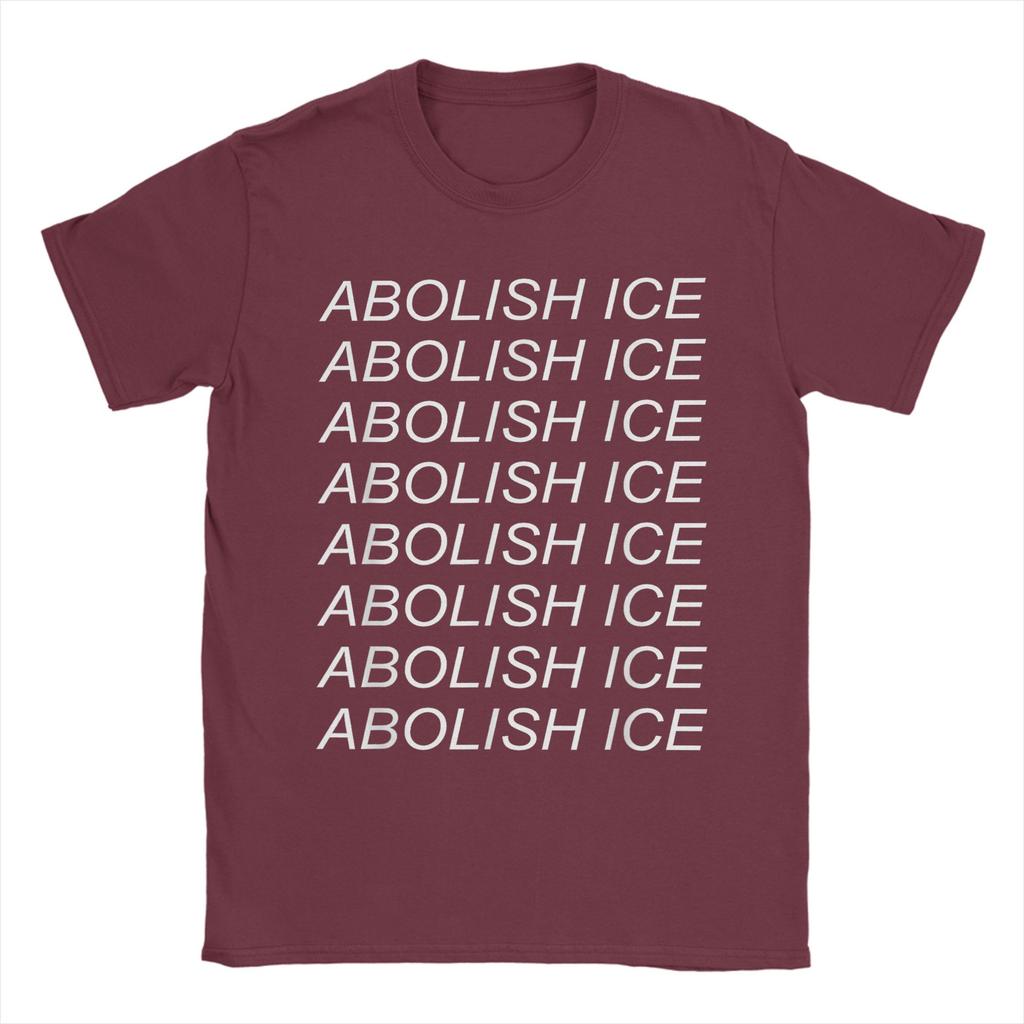 Abolish Ice Refugee Close The Camps Cotton TShirt For Mens Beach Vintage T Shirts Comfortable Harajuku Tee Shirt Plus Size