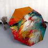 Abstract Art, Colorful Painting- Automatic Umbrella, Four Seasons Portable Folding Umbrella, Suitable for Men and Women, Travel, Daily Compa