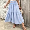 Women's Retro Plaid High-Waist A-Line Casual Skirt for Everyday Wear