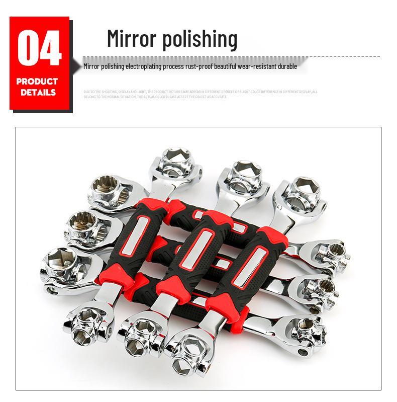 Household Multi-Function 52-in-1 Rotatable Socket Wrench