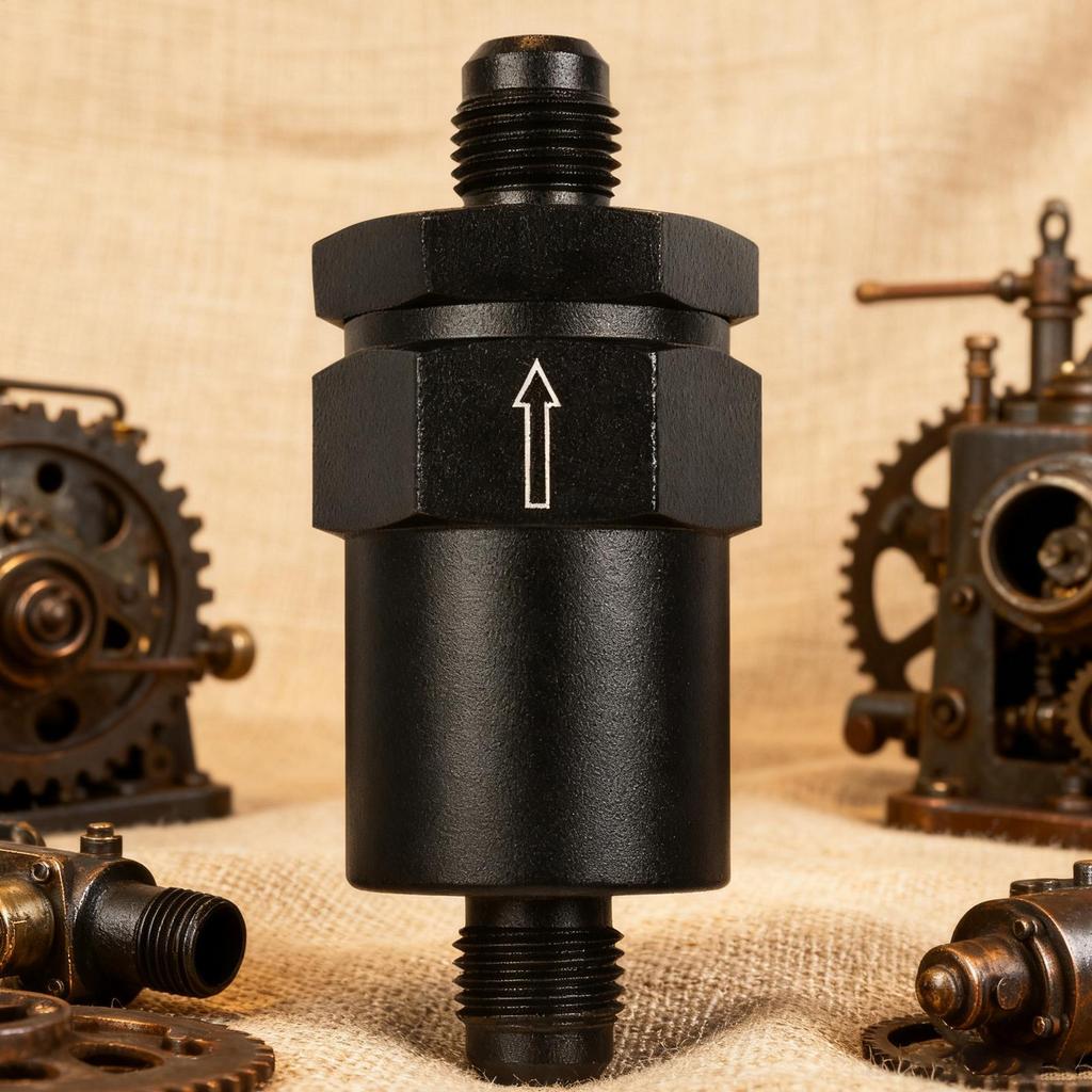Car Oil Filter 30 Micron Aluminum Alloy Inline High Performance Oil Filter For Road Trip Auto Repair Automotive System Engine