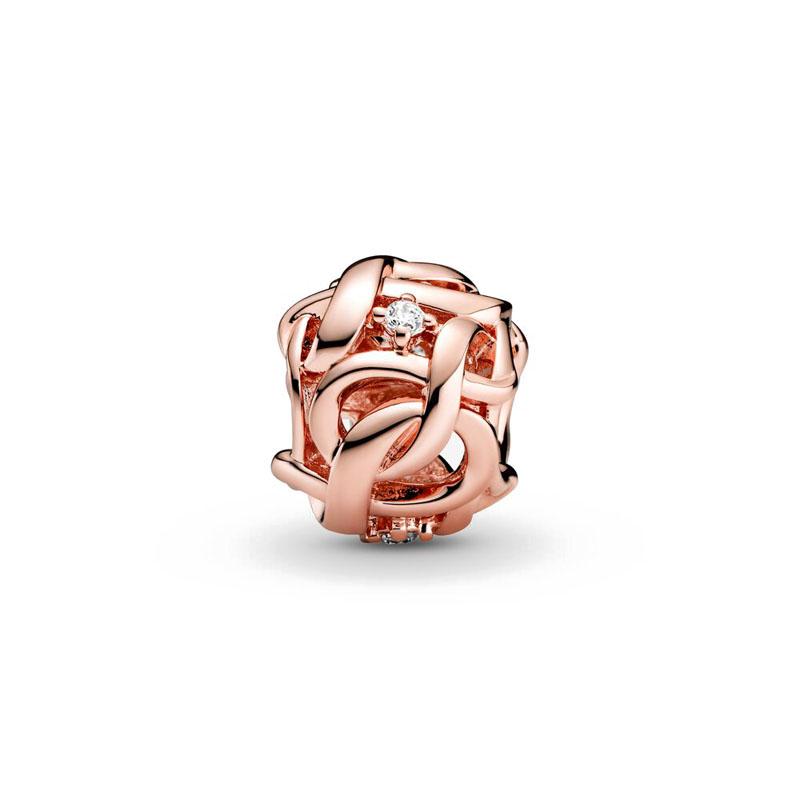 New copper Plated Rose Gold Plated Dangle Charm Bead Charms Compatible With Authentic Women Bracelets Bead Charms Charm for Pendant Necklaces Jeweller