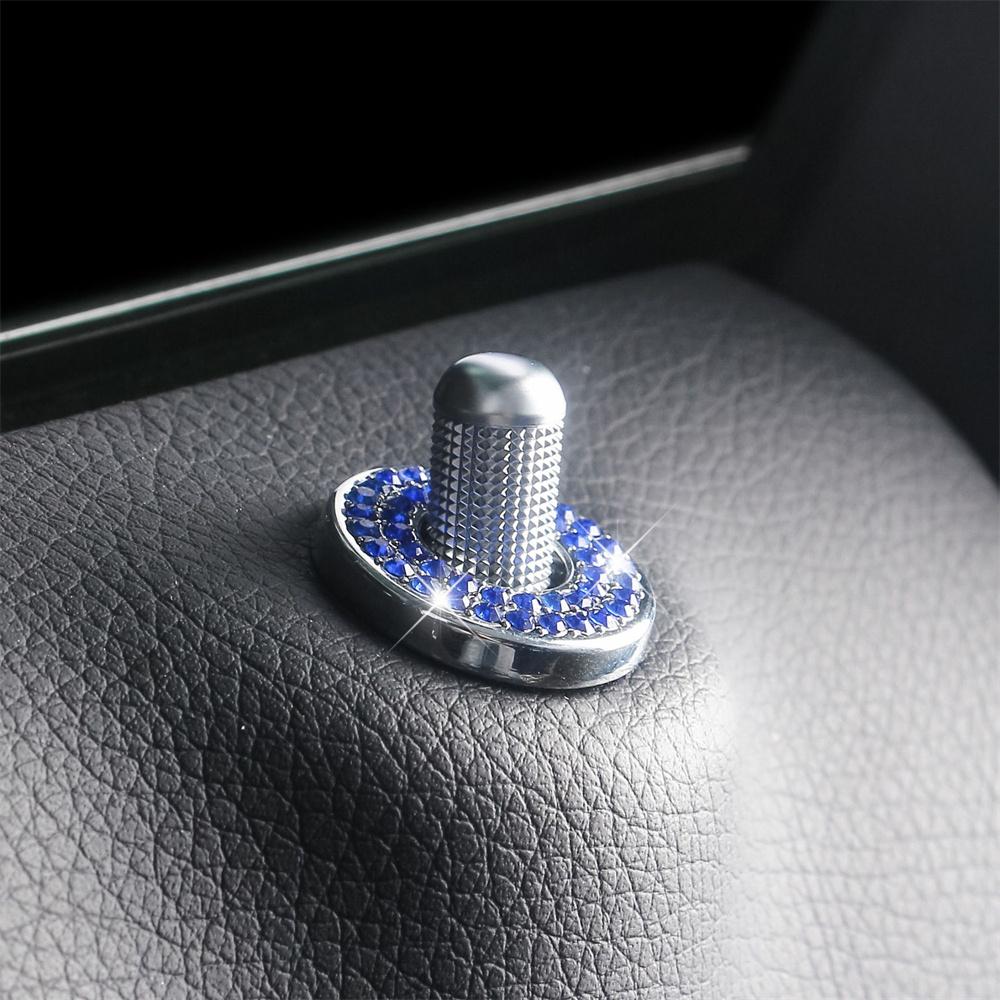 1~8PCS Door Lift Interior Trim Shining For Mercedes-benz Inner Door Lock Pull Cover Door Bolt Decorative Cover