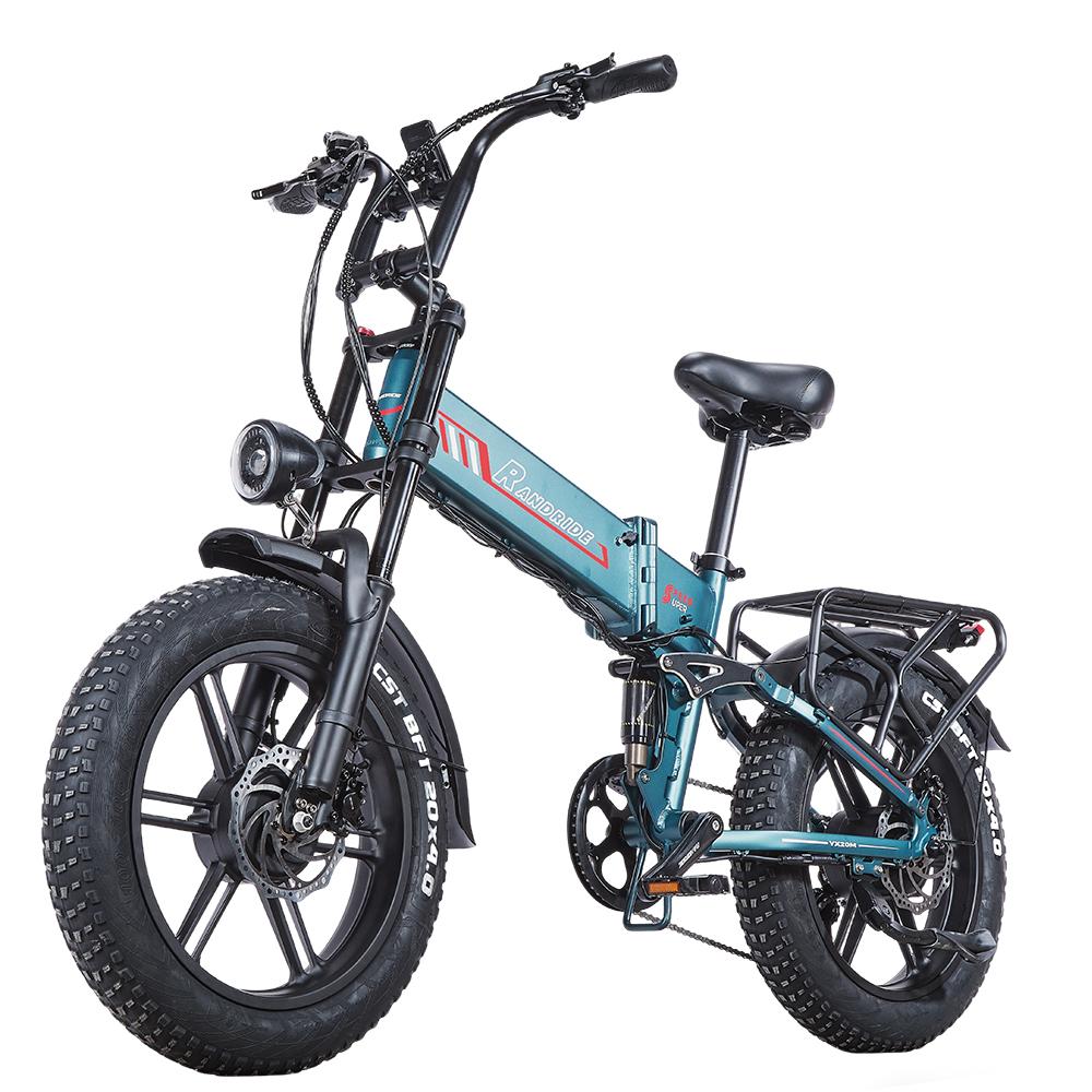 RANDRIDE YX20M-2,Städtisches Elektrofahrrad,doppelte 1000W Motoren,48V 20Ah Akku,20x4-Zoll Reifen,7-Gang-Schaltgetriebe.