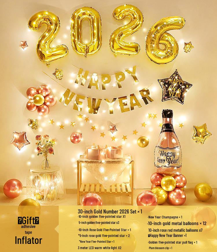 2026 New Year Celebration Balloons - Year of the Horse Spring Festival Atmosphere, Ideal for Company Events and Background Decorations