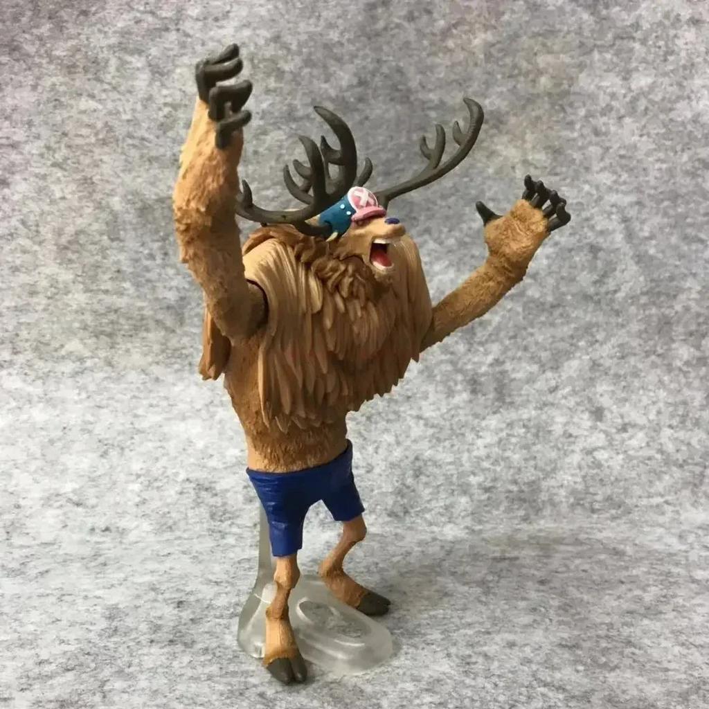 21cm One Piece Anime Figure Chopper King Of Artist The Tony Chopper Action Toys Pvc Collectible Model Toy For Kids Surprise Gift