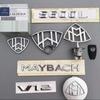 car Emblem Letter front hood Rear Tailgate trunk badge sticker For Mercedes benz Maybach Decal styling Accessories1