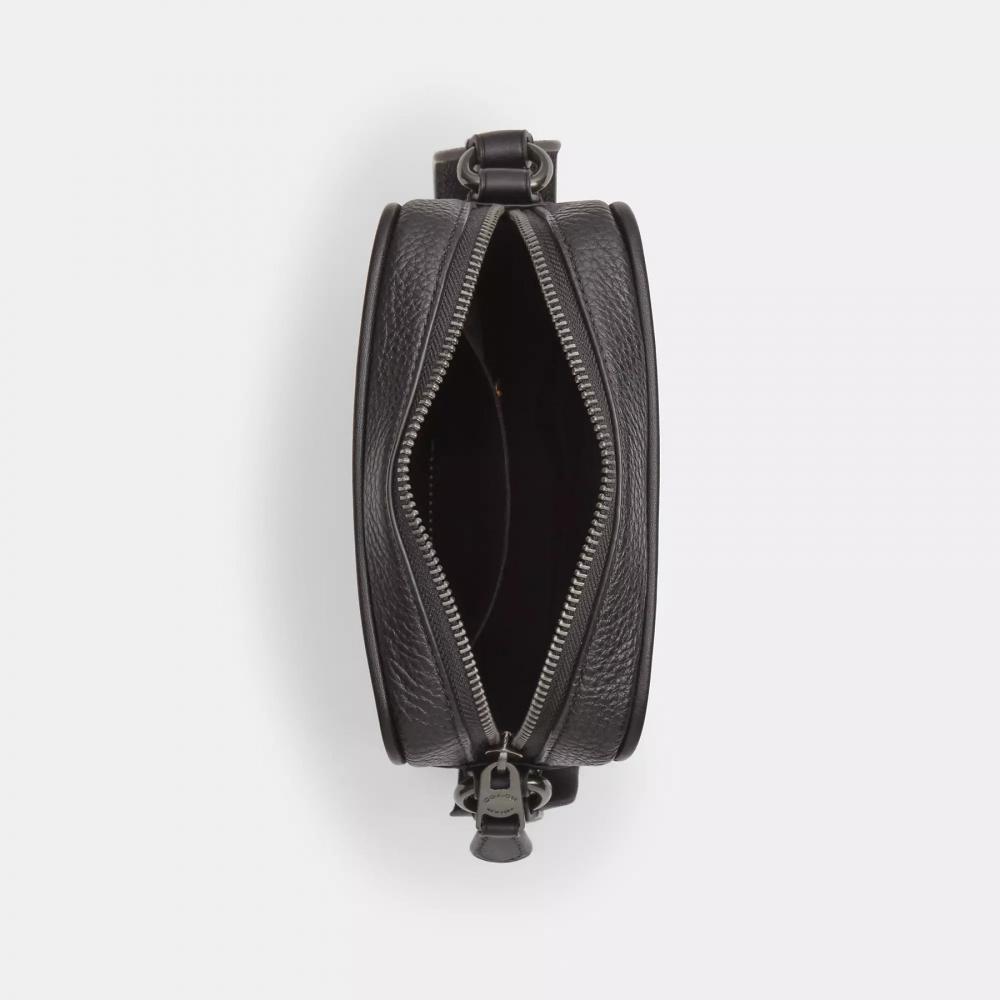 Coach Sullivan Crossbody Bag In Signature Canvas With Patches Gunmetal Charcoal Multi