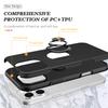 For iPhone 16 Pro Case Kickstand PC+TPU Phone Cover Magnetic Car Mount