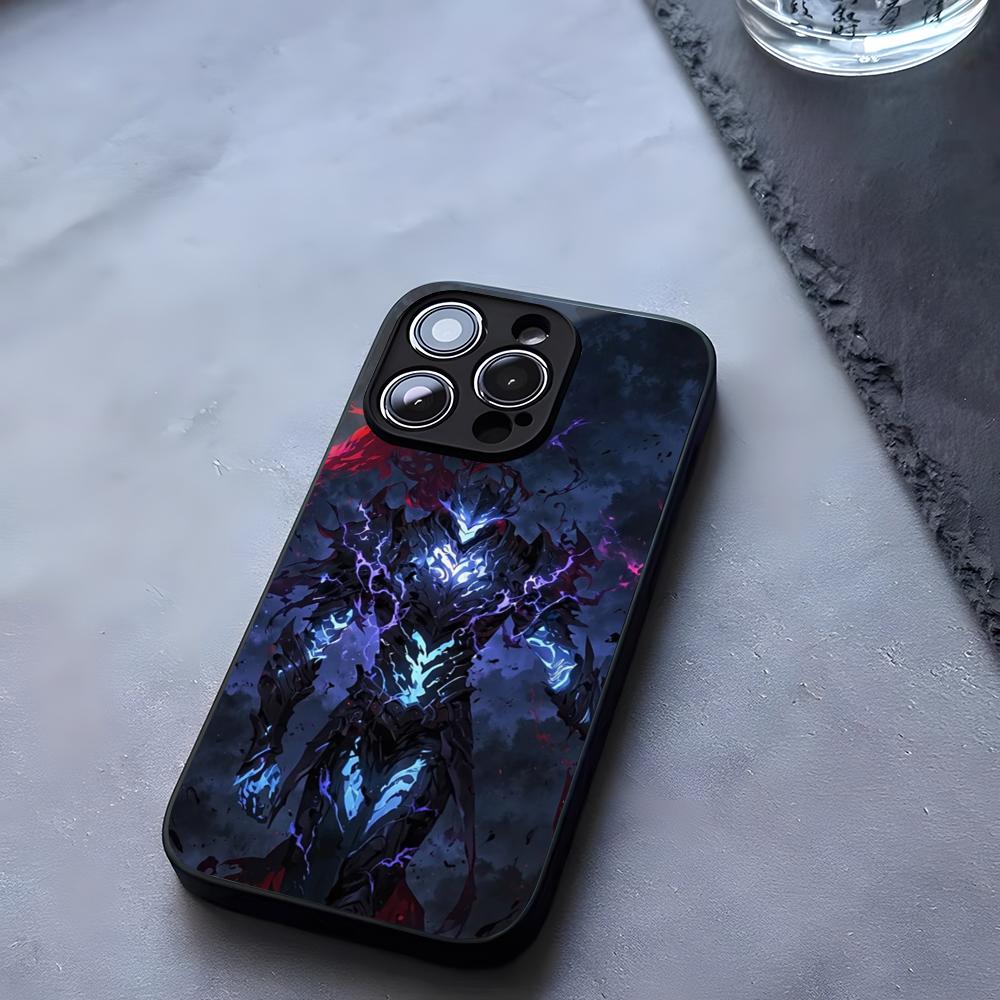 Anime Igris The Leveling Phone Case Tempered Glass For IPhone 17 13 14 16 12 15 11 Pro Max Plus Mini X XR SE2020 Coque