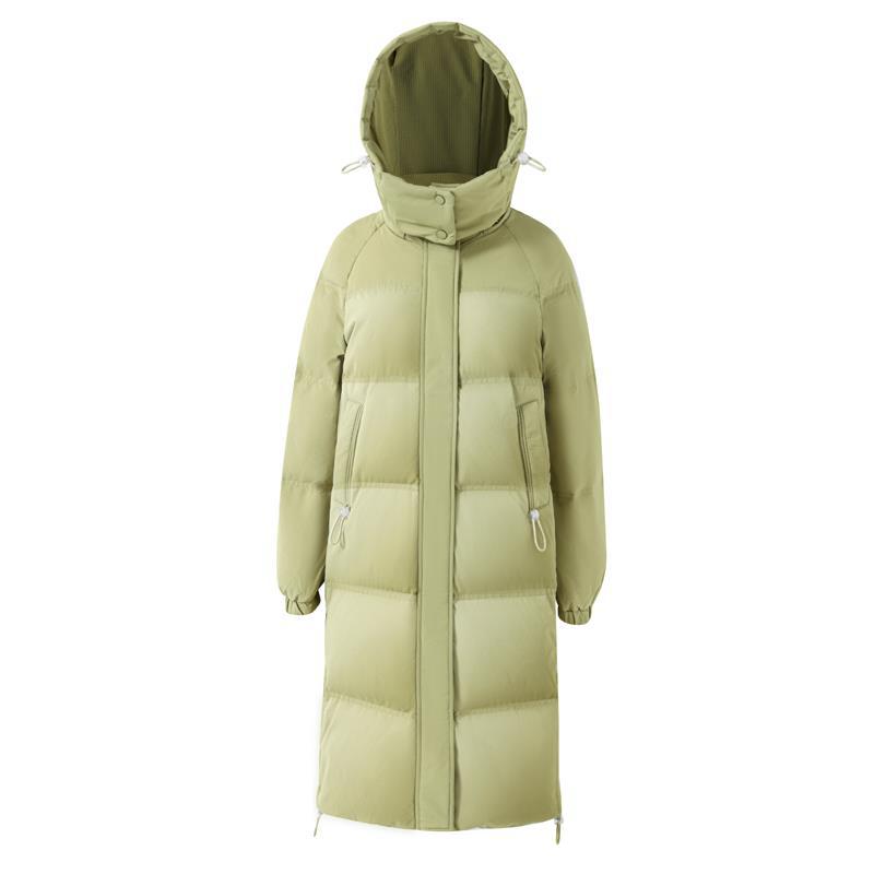Withdrawal Northeast super thick white duck down jacket medium and long new high-end knee jacket tide