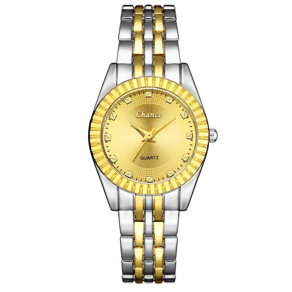 Ladies Steel Belt Watch, Gold Steel Belt Watch For Women, Fashionable Simple Quartz Women S Fashion Watch Women s model