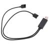 Charger Cable Fit for Switch Controller Charging Cord with Sturdy Connectors LED Indicator USB A Input
