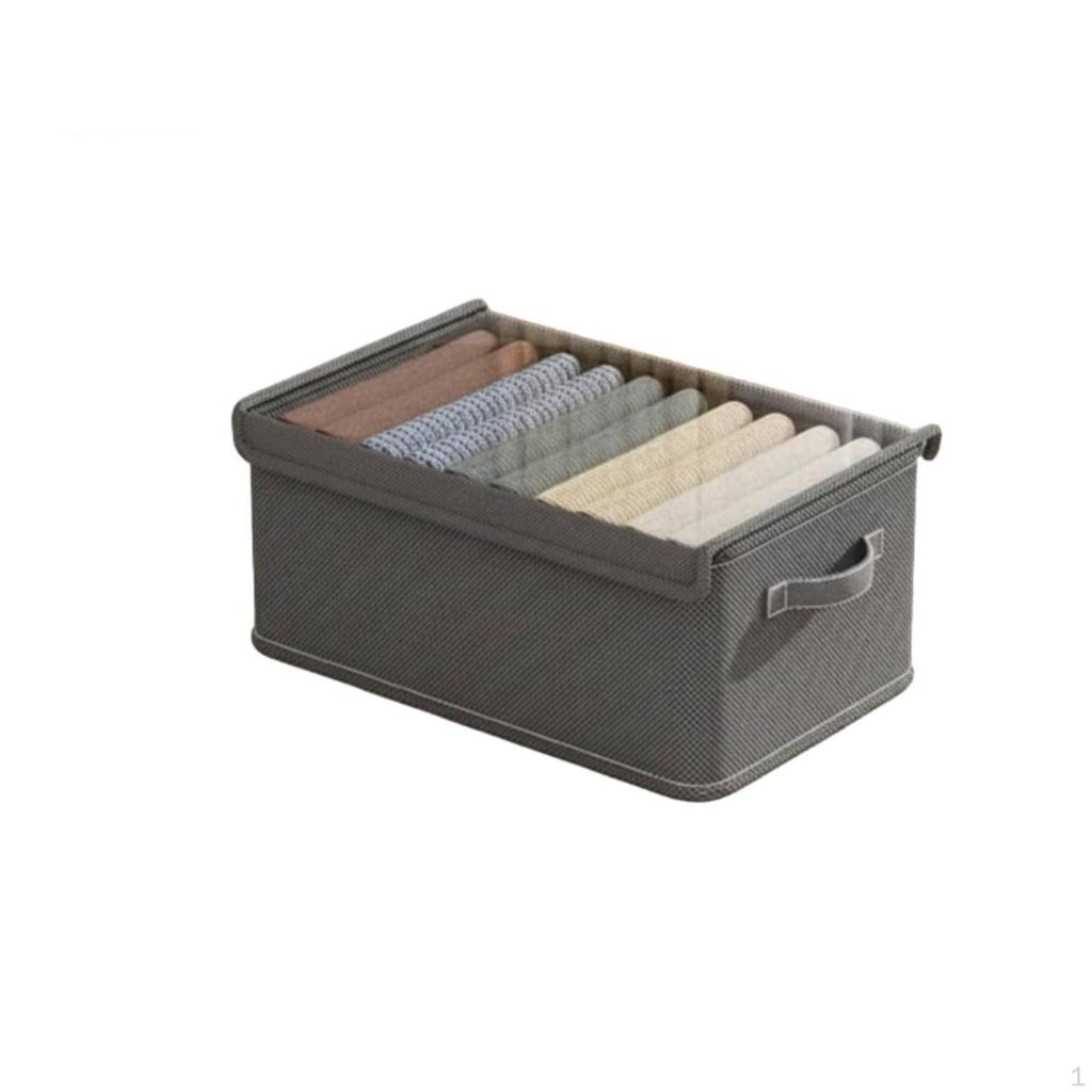 Foldable Storage Box Space Saving Wardrobe Divider Compartmentalized Clothes Container for