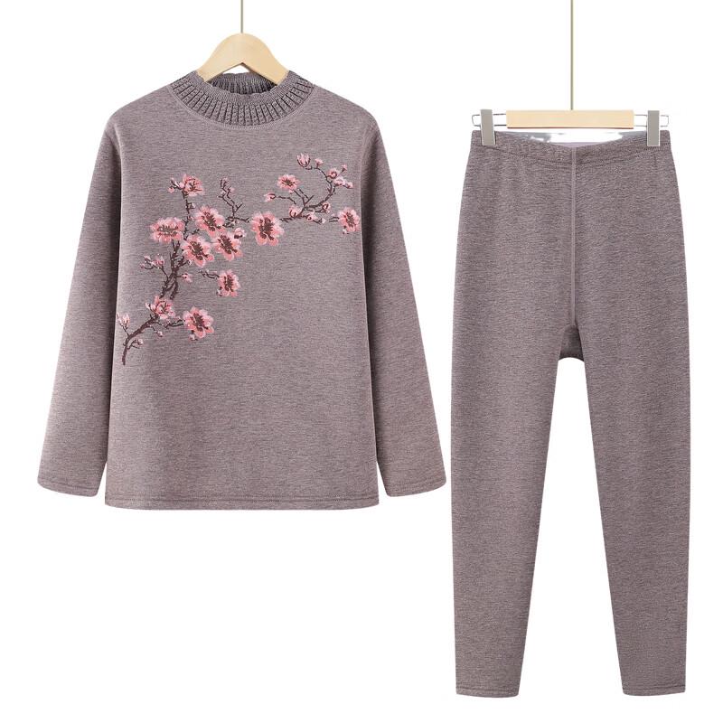 YUZHAOLIN Women's Plus Size Thickened Thermal Underwear Set