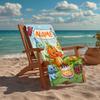 Personalisierbares Ultra-Weiches Strandtuch mit Dinosaurier-Thema, Ideal für Pool - Camping, Tauchen - Perfekter Reisebegleiter, Lebendiges Strandtuch.