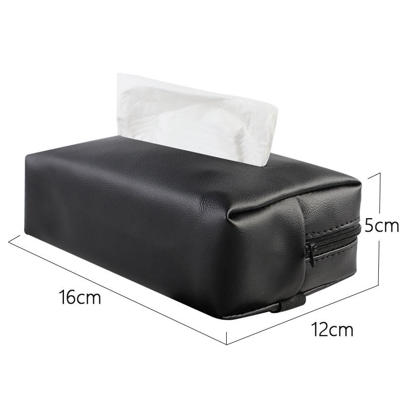 Car Tissue Box Leather Tissue Holder SunVisor Seat Back For Honda Civic FIT Accord Prelude CRV 5th City CRZ CRX Jazz HRV Pilot OM4