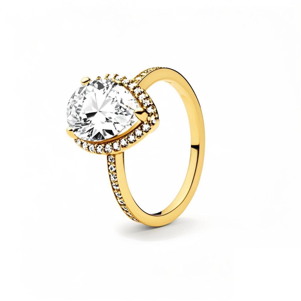 New copper Light Gold Plated Crown Love Bow Colored Diamond Ring Charm Compatible With for Party Daily Leisure Wear Do It Yourself Womens Boutique Je