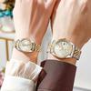 2pcs/set Couple Men's Women's Watches Classic Fashion Scale Dial Trend Casual Quartz Watch ( Box Not Included)