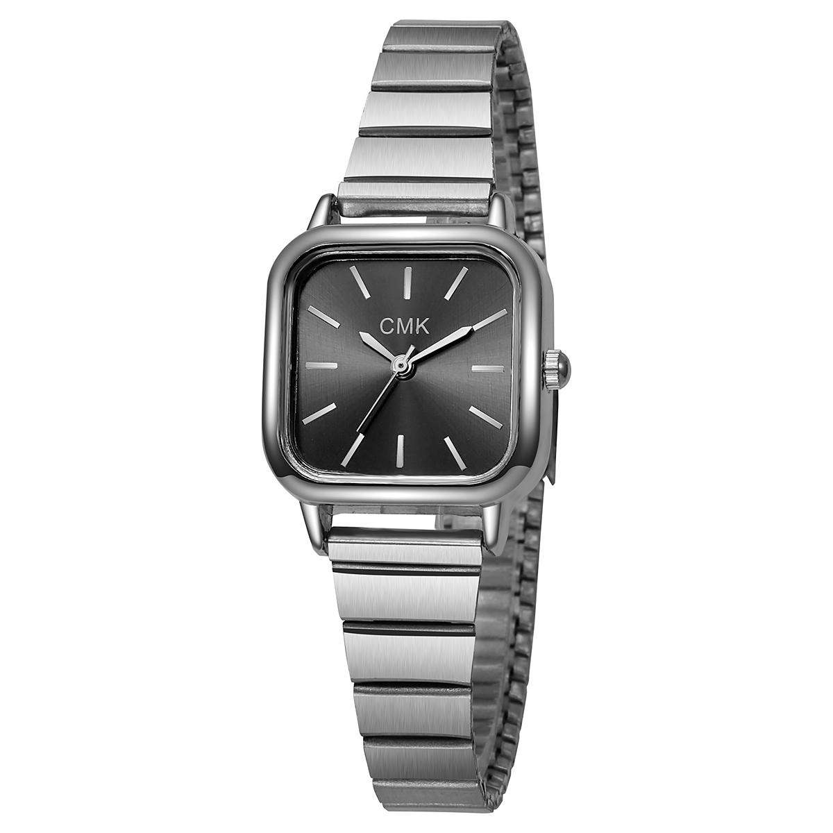 

Новая модная ретро повседневная деловая простая квадратная модель циферблата стальной ремешок женские часы; предпочтительно на день рождения.