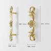 Brass French Drawer Vintage European Kitchen Cabinet Handles and Pulls Pure Copper Bedroom WardrobeFurniture Handle Hardware