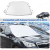 Windshield Snow Cover Fit for Subaru Forester 2013-2018, Front Windshield Cover for Ice and Snow, Auto Extra Thick Windshield Ice Cover Protects