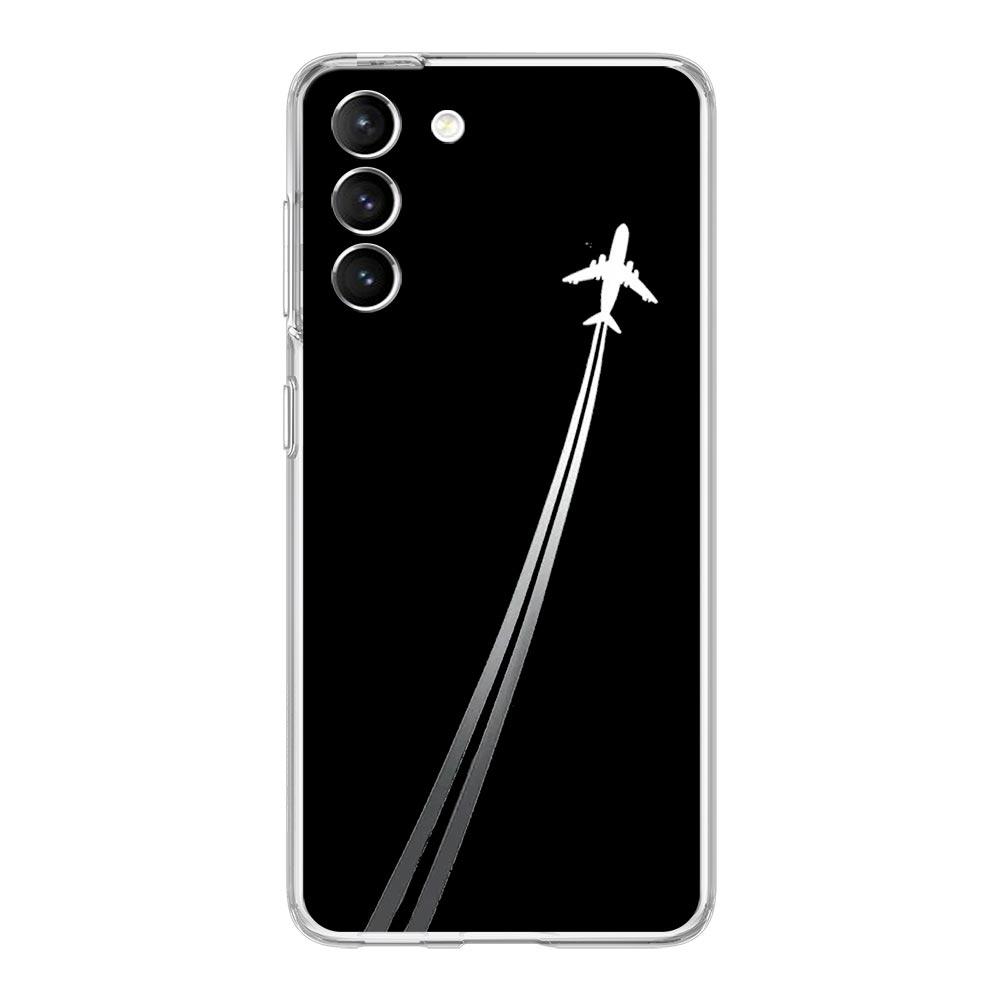 Phone Case For Samsung Galaxy S25 S24 S23 FE S22 Ultra S20 S21 5G S10 S9 Plus S10E S8 Soft Clear Cover Premium Airplane Pattern