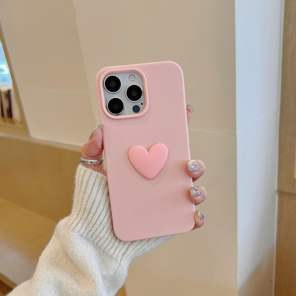 Applicable to Apple 16promax mobile phone case love pink iPhone15/14/13/12/11 all-inclusive anti-drop female
