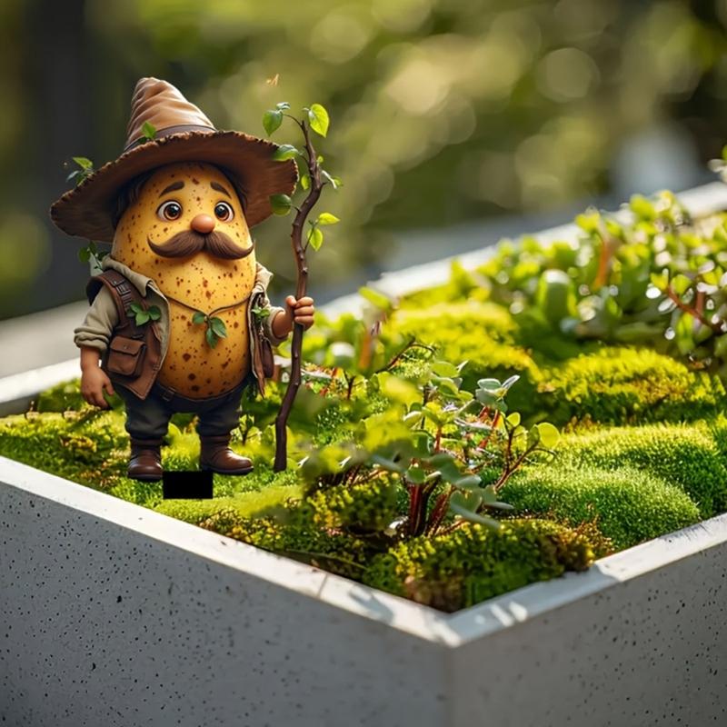 Acrylic Garden Floor Plug Cartoon Creative Mushroom Statue Sculptures Multifunctional Waterproof Mushroom Figurine