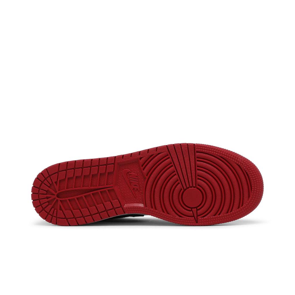 Air Jordan 1 Low Grade School 'White Gym Red' (Unisex) White / Gym Red / Black Kids' Basketball Shoes 553560 118