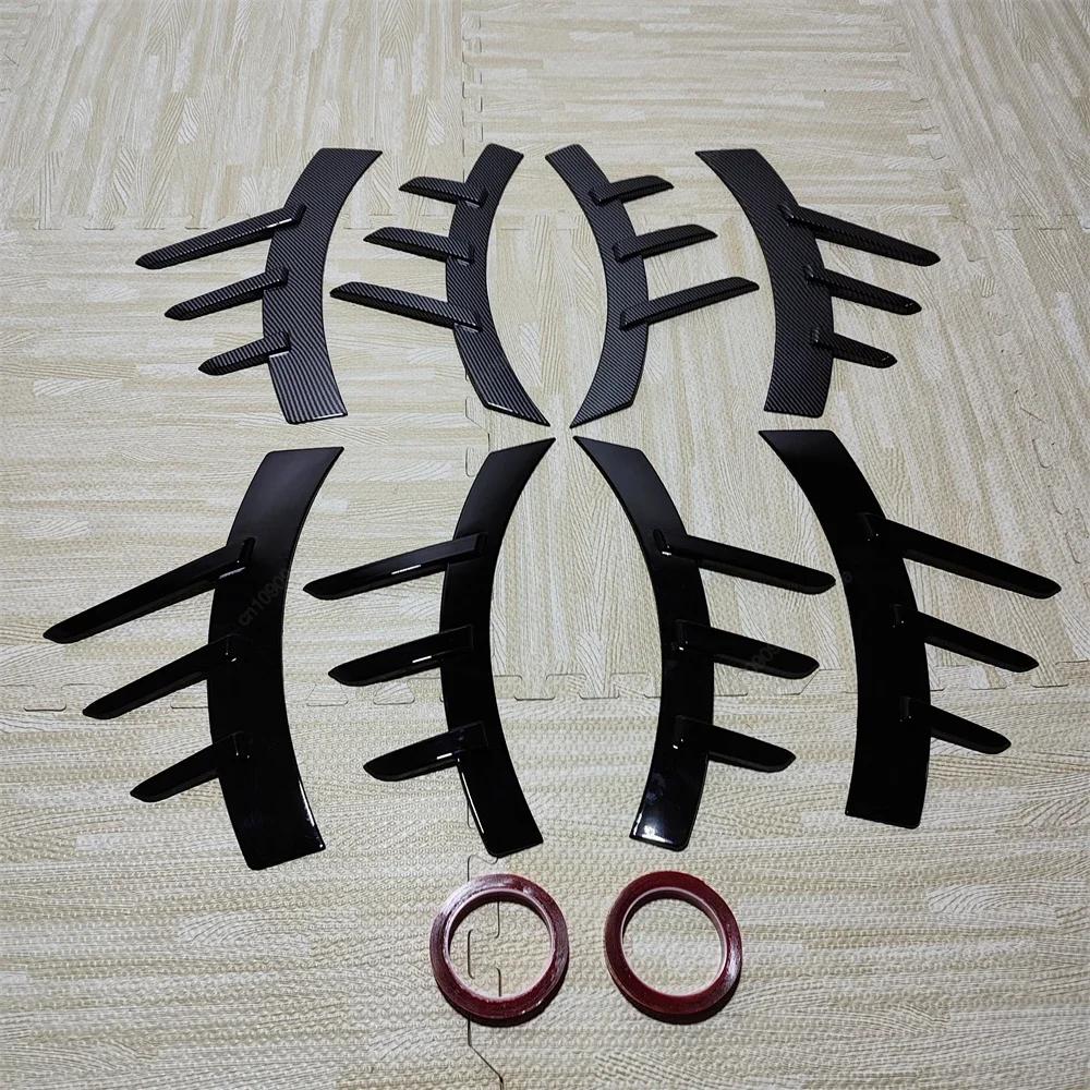 4Pcs Car Front/Rear Bumper Side Fender Trim Cover MP Style Side Spats Canards Body Kits For BMW 2 Series M2 G87 2023-2024 Tuning