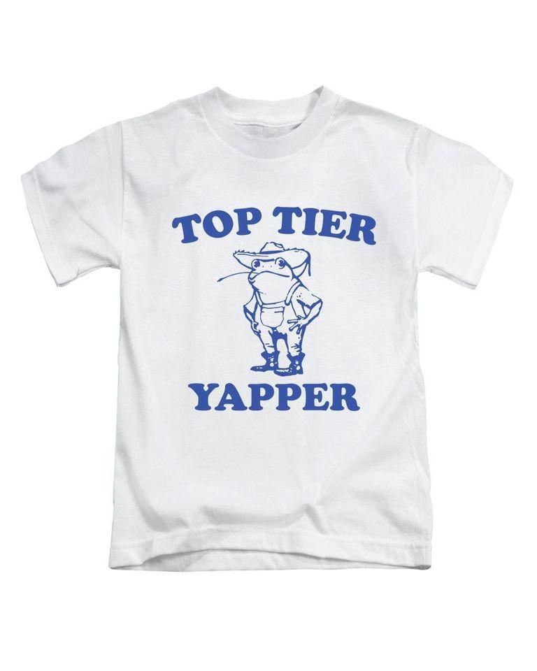 

op Tier Yapper Adults T-Shirt Funny Yap Meme Tee Top New Classic T-shirt XL