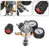 CO2 Gas Bottle Regulator Carbon Dioxide Pressure Reducer Valves For Beverage Beer W21.8 Double Gauge Regulator Welding Gauge