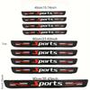 9PCS Car Door Sills Guards Stickers Film Anti Scratch Carbon Fiber Protector Scuff Pedal Cover Auto Accessories