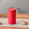 Retro Cowhide Paper Tea Can: Green & White Tea Storage Box