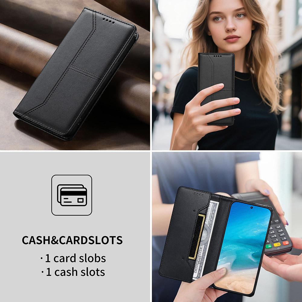 Wallet RFID Layer Protect Magnetic Flip Leather Case For Xiaomi Poco X6 X5 F6 C65 C61 Redmi 15 Note 11 12 Pro Plus 12S 11S Cover
