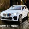 Diecast 1/32 Scale BMW X5 Alloy Car Model with Sound Light Children Boy Toy Vehicle Birthday Gift Off Road Vehicle Home Decor